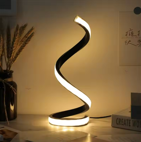 Lámpara LED Espiral Moderna ✨
