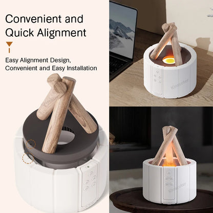 Humidificador LED Efecto Llama 🔥