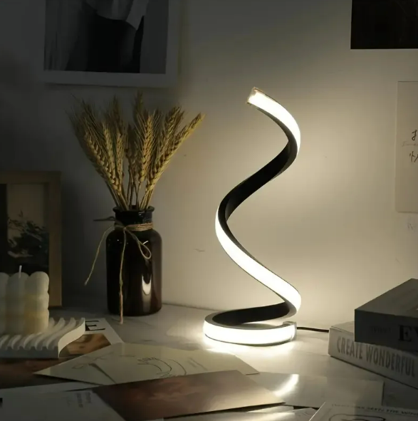 Lámpara LED Espiral Moderna ✨