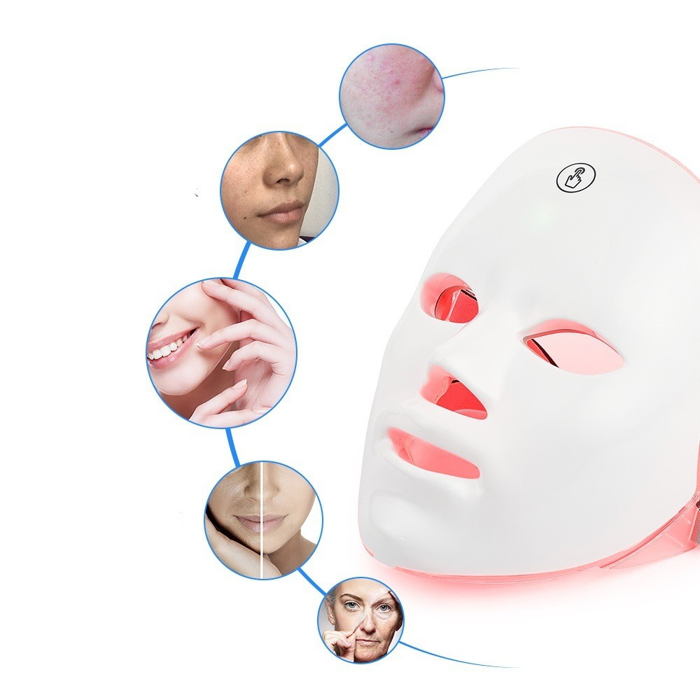 Máscara Facial LED Rejuvenecedora